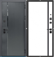 10 СМ 2МДФ КАРБОН БУКЛЕ ГРАФИТ / ЭМАЛИТ БЕЛЫЙ