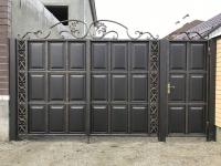 МЕТАЛЛИЧЕСКИЕ ВОРОТА С КАЛИТКОЙ (3,5 м х 2,20 м) (1 м х 2,20 м) МЕТАЛЛИЧЕСКИЕ ВОРОТА С КАЛИТКОЙ (3,5 м х 2,20 м) (1 м х 2,20 м)