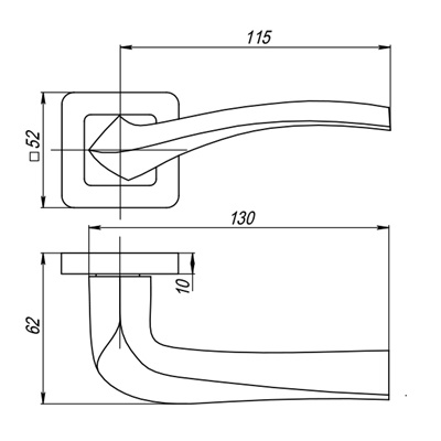 РУЧКА РАЗДЕЛЬНАЯ VESTA QR SN/CP-3 МАТОВЫЙ НИКЕЛЬ/ХРОМ РУЧКА РАЗДЕЛЬНАЯ VESTA QR SN/CP-3 МАТОВЫЙ НИКЕЛЬ/ХРОМ
