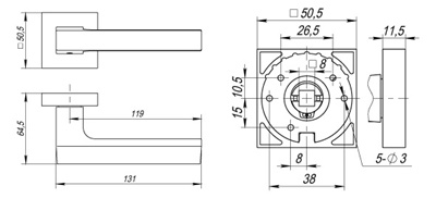 РУЧКА РАЗДЕЛЬНАЯ FLASH DM CP/SN-8 ХРОМ/МАТОВЫЙ НИКЕЛЬ РУЧКА РАЗДЕЛЬНАЯ FLASH DM CP/SN-8 ХРОМ/МАТОВЫЙ НИКЕЛЬ