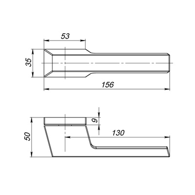 РУЧКА РАЗДЕЛЬНАЯ BRICK UCS MWSC-33 ИТАЛЬЯНСКИЙ ТИСНЕНЫЙ