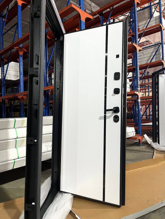 10 СМ 2МДФ КАРБОН БУКЛЕ ГРАФИТ / ЭМАЛИТ БЕЛЫЙ