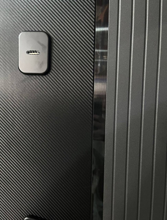 10 СМ 2МДФ КАРБОН БУКЛЕ ГРАФИТ / ЭМАЛИТ БЕЛЫЙ